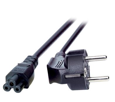 EFB ELEKTRONIK Netzkabel Schutzkontakt 90°-C5 180°, sw, 3, 0m, 3x1, 00mm (EK552.3V2)