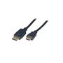 EFB ELEKTRONIK DisplayPort auf HDMI A, St.-St., 2,0m, schwarz