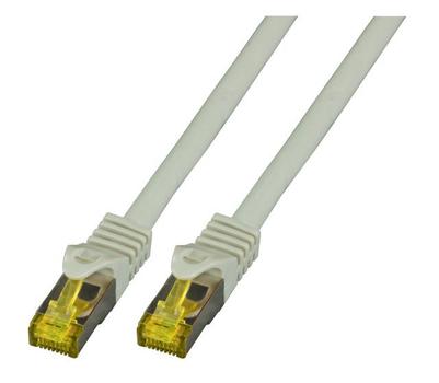 OEM Patchkabel RJ45, CAT6A 500Mhz, 0,25m, grau, S-STP(S/ FTP),  LSZH, mit Cat.7 Rohkabel, (MK7001.0,25G)