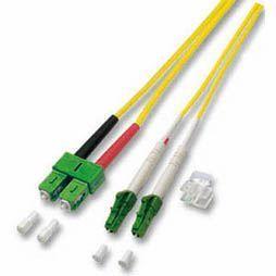 EFB ELEKTRONIK Dupl. Jumper LC/ APC-SC/ APC9/ 125, OS2, LSZH, gelb, 2.0mm, 1m (O0387.1)