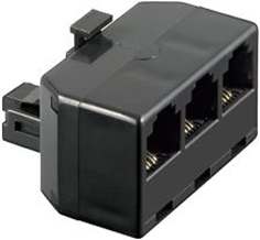 OEM Kabel TK RJ11 3-fach-Adapter,  direkt ohne Kabel (TC71218-3)
