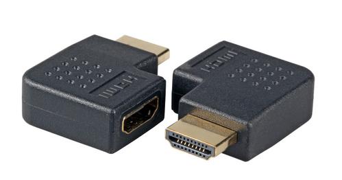 EFB ELEKTRONIK HDMI Adapter, 2x HDMI-A, Bu.-St. (links gewinkelt), schwarz (MD1016)