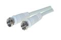 OEM Kabel SAT, F(St)->F(St),  0,2m, weiss,