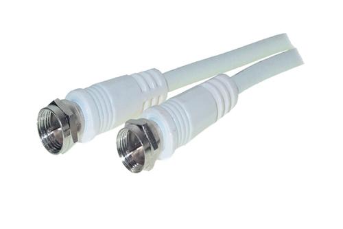 OEM Kabel SAT, F(St)->F(St),   0,2m, weiss, (TC80092-0.2-128)