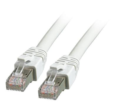 EFB ELEKTRONIK RJ45 Patchkabel S/FTP, Cat.8.1, BC,  LSZH, 0,5m, grau (K5528GR.0,5)
