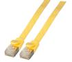 EFB ELEKTRONIK RJ45 Flachpatchkabel U/FTP, Cat.6A, PVC, 0,25m, gelb