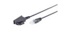 OEM Kabel TK TAE  0,5m, TAE-F/RJ45 Schwarz