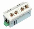 MICROSENS 5 Port Fast Ethernet Installations-Switch, 5 x RJ45, 1x 100FX ST, MS450340M-G6+