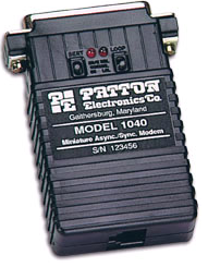 PATTON 1040UM RS-232 ASYNC/ SYNC SELF POWERED LINE DRIVER DB25M SURGE PROTECTION (1040UM)