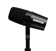 Shure XLR/USB SPEECH MICROPHONE, BLACK + STAND