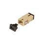 OEM LWL-Kupplung,SC-Buchse/SC-Buchse,50/125u Multimode, OM3, simplex, PVC, aqua, ohne Flansch,
