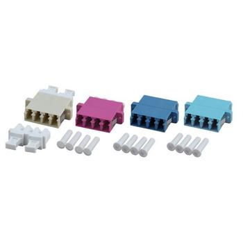OEM LWL-Kupplung, LC-Buchse/ LC-Buchse,   9/125u Singlemode,  2xduplex(Quad),  Keramikhülse,  OS2 (53353.3)