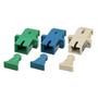 OEM LWL-Kupplung,SC(APC)-Buchse/SC(APC)-Buchse,  9/125u Singlemode, simplex, PVC, Keramikhülse, grün,