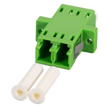 OEM LWL-Kupplung, LC(APC)-Buchse/ LC(APC)-Buchse,   9/125u Singlemode,  duplex, PVC, Keramikhülse,  (53343.31)