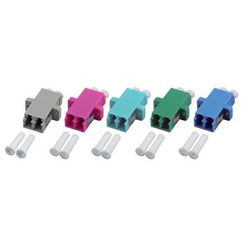 OEM LWL-Kupplung, LC-Buchse/ LC-Buchse,  50/125u Multimode,  duplex, PVC, OM2, (53348.32)