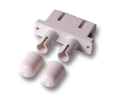 OEM LWL-Kupplung, SC-Buchse/ ST-Buchse,  50/125u Multimode,  duplex, PVC, Keramikhülse (53305.31)