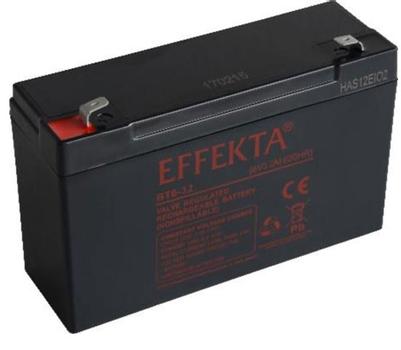 EFFEKTA zbh. Akku,  6V-3,2AH, BT6-3,2, F1 / 6,35 x 4,75 mm (BFR/BT6-3,2)