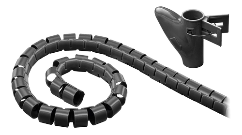 GOOBAY WireTube. Robust Spiral. Black. 25mm x 2.5m Factory Sealed (51924)