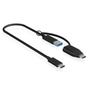 ICY BOX Kabel USB3.2(Gen2) Type-C -> Type-A/C, 0,35m, IB-CB033