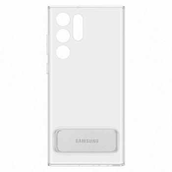 SAMSUNG Galaxy S22 Ultra Clear Standing Cover -suojakuori,  läpinäkyvä (EF-JS908CTEGWW)