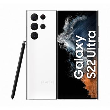 SAMSUNG Galaxy S22 Ultra 512GB (hvit) Smarttelefon,  6,8" Quad HD+ Dynamic AMOLED, 8GB ram. Kamera: 108+10+10+12 og 10M (SM-S908BZWHEUB)