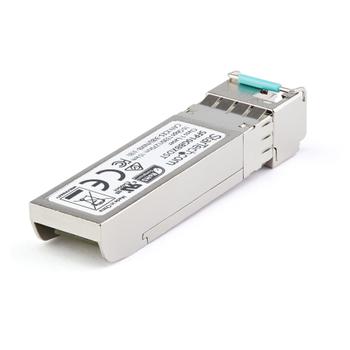 STARTECH StarTech.com Dell EMC SFP-10G-BX10-U Compatible SFP+ Module, 10GBASE-BX-U,  10 Gigabit Ethernet Bi-Directional (BiDi) Fiber Single Strand SFP+, LC 10km, Mini GBIC Transceiver SFP+ Module - Lifetime War (SFP10GBX10US)