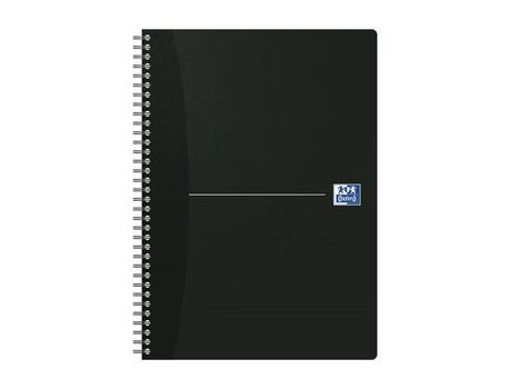 OXFORD Essentials Notebook A5 Soft Card Wirebound 180 Pages SCRIBZEE Compatible Black (Pack 5) 100103627 (100103627)