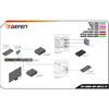 GEFEN CAT muunnin - 4K Ultra HD Multi-Format 2x1 HDBaseT Wall-Plate Sender w/Scaler, Auto-Switching,  (EXT-UHDV-WP-HBTLS-TX)