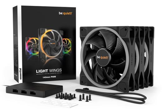 BE QUIET! LIGHT WINGS 140mm PWM Triple-Pack (BL078)