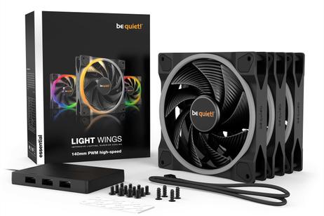 be quiet! LIGHT WINGS 140mm PWM high-speed Triple-Pack (BL079)
