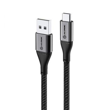 ALOGIC ALOGIC Ultra USB-A till USB-C kabel 3A/ 480Mbps - Rymdgrå (ULCA203-SGR)