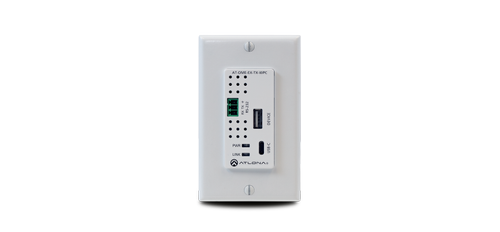 Atlona Omega single gang wall plate with USB-C Input and USB data support (AT-OME-EX-TX-WPC)