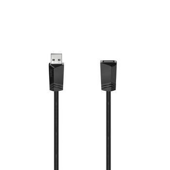 HAMA Cable USB 2.0 Extension 480 Mbit/s 1.5m Black (00200619)