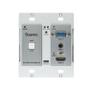 GEFEN CAT muunnin - 4K Ultra HD Multi-Format 2x1 HDBaseT Wall-Plate Sender w/Scaler, Auto-Switching,  (EXT-UHDV-WP-HBTLS-TX)