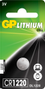 GP CR1220 Lithium Coin, 1 Pack (B)