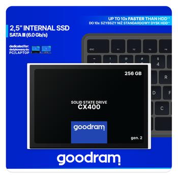 GOODRAM Cx400 Gen.2 2.5" 256 Gb  (SSDPR-CX400-256-G2)