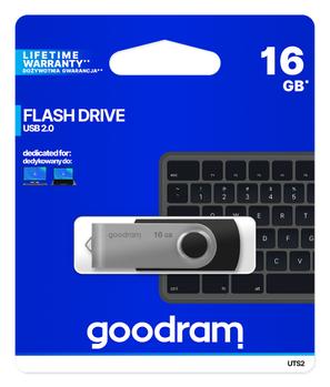 GOODRAM Uts2 Usb Flash Drive 16 Gb  (UTS2-0160K0R11)