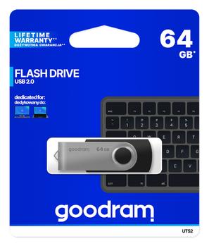 GOODRAM Uts2 Usb Flash Drive 64 Gb  (UTS2-0640K0R11)