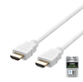 DELTACO HDMI V2.1 Kabel - 8K - 1m - Hvid
