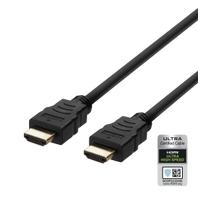 Deltaco ULTRA High Speed HDMI-kabel, 48Gbps, 5m, svart