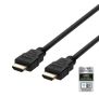 DELTACO ULTRA High Speed HDMI-kabel, 48Gbps, 0,5m, svart