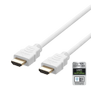 DELTACO HDMI V2.1 kabel - 8K - 2m - Hvid