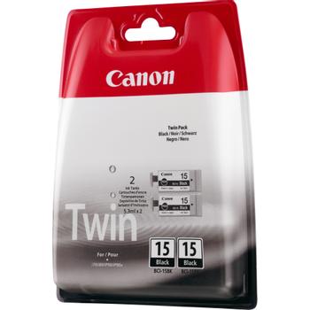 CANON 2x BCI-15bk Ink black (8190A002)