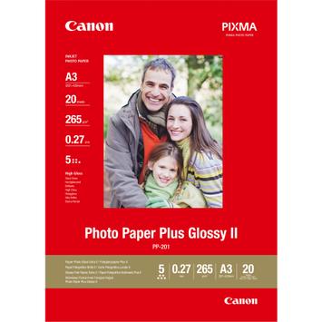 Canon Photo Paper Plus Glossy II PP-201 - fotopapir - blank - 20 ark - A3