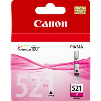 CANON CLI521M Magenta Standard Capacity Ink Cartridge 9ml - 2935B001 (2935B001/CLI-521M)