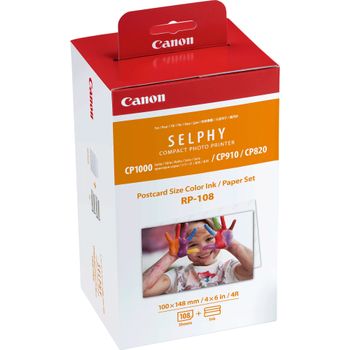 CANON RP-108 CP820/ CP1000/ CP910 HIGH-CAPACITY COLOR INK/PAPER ACCS (8568B001 $DEL)