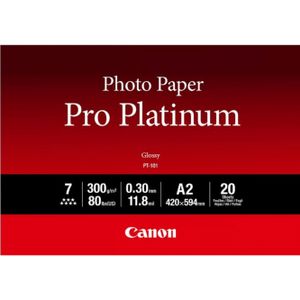 CANON PT-101 A2 20 PHOTO PAPER PLATINUM 20 SHEETS SUPL (2768B067)