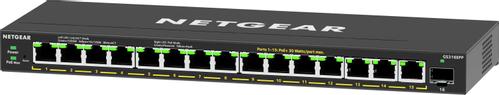 NETGEAR 16-Poorten Schakelaar High-Power PoE+ Gigabit Ethernet Plus Switch (231W) met 1 SFP poort (GS316EPP) Managed Gigabit Ethernet (10/ 100/ 1000) Power over Ethernet (PoE) Zwart (GS316EPP-100PES)