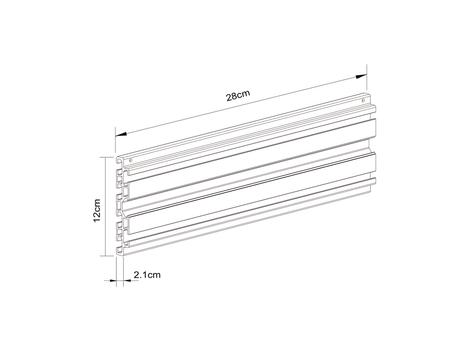MULTIBRACKETS M Pro Series - Single Screen Rail 28cm B (7350105211874)