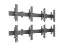 MULTIBRACKETS M Wallmount Pro MBW2Ux2 Push In Pop Out Black